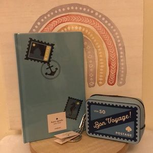 Kate Spade change purse and matching notebook